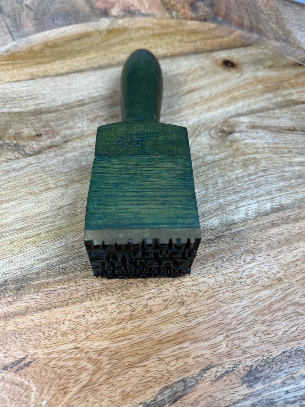 Antique Jewel Castile Soap Printer Block Frank C Webber Chicago